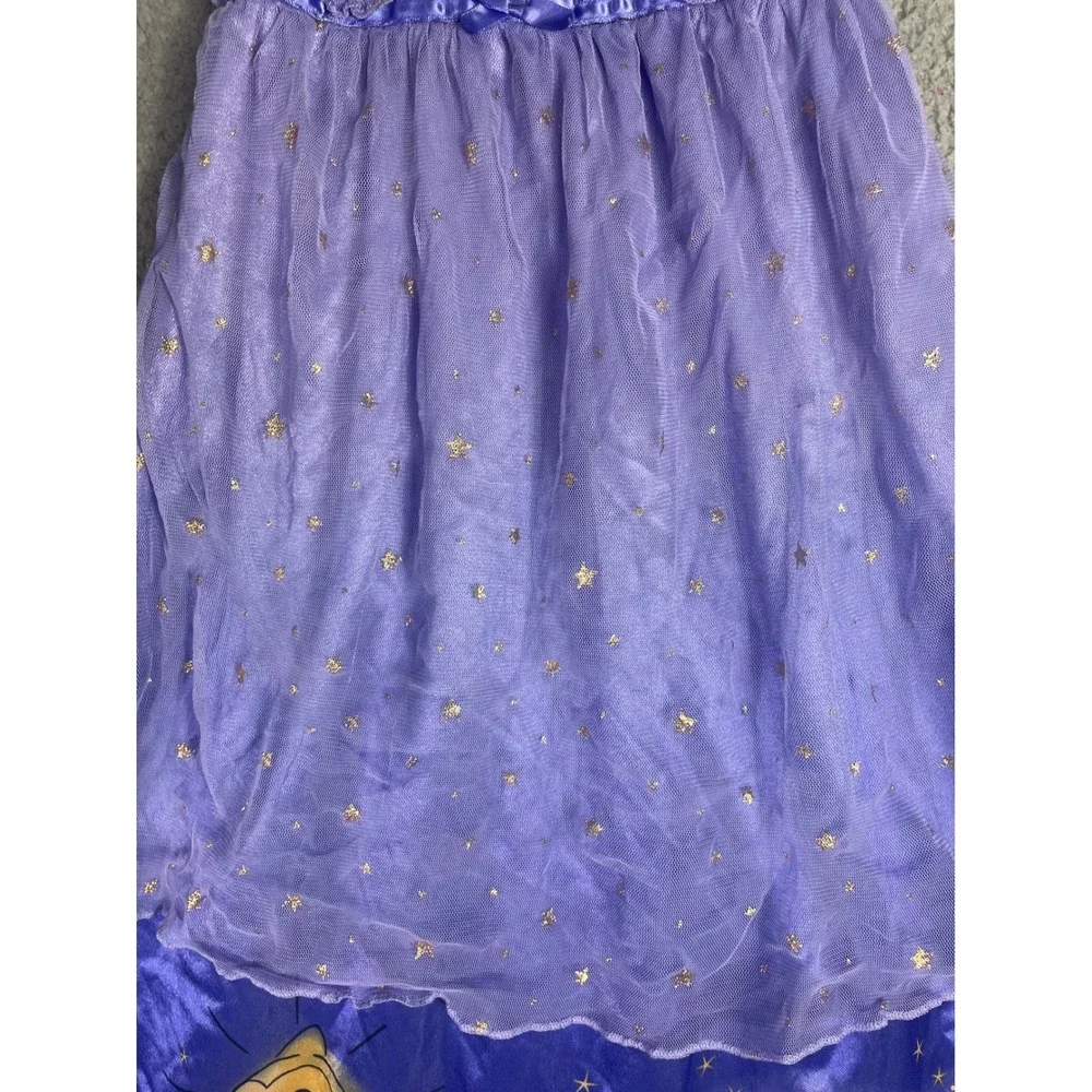 Disney Wish Asha Princess Costume Dress Nightgown Girls 6 Purple Fantasy Gown